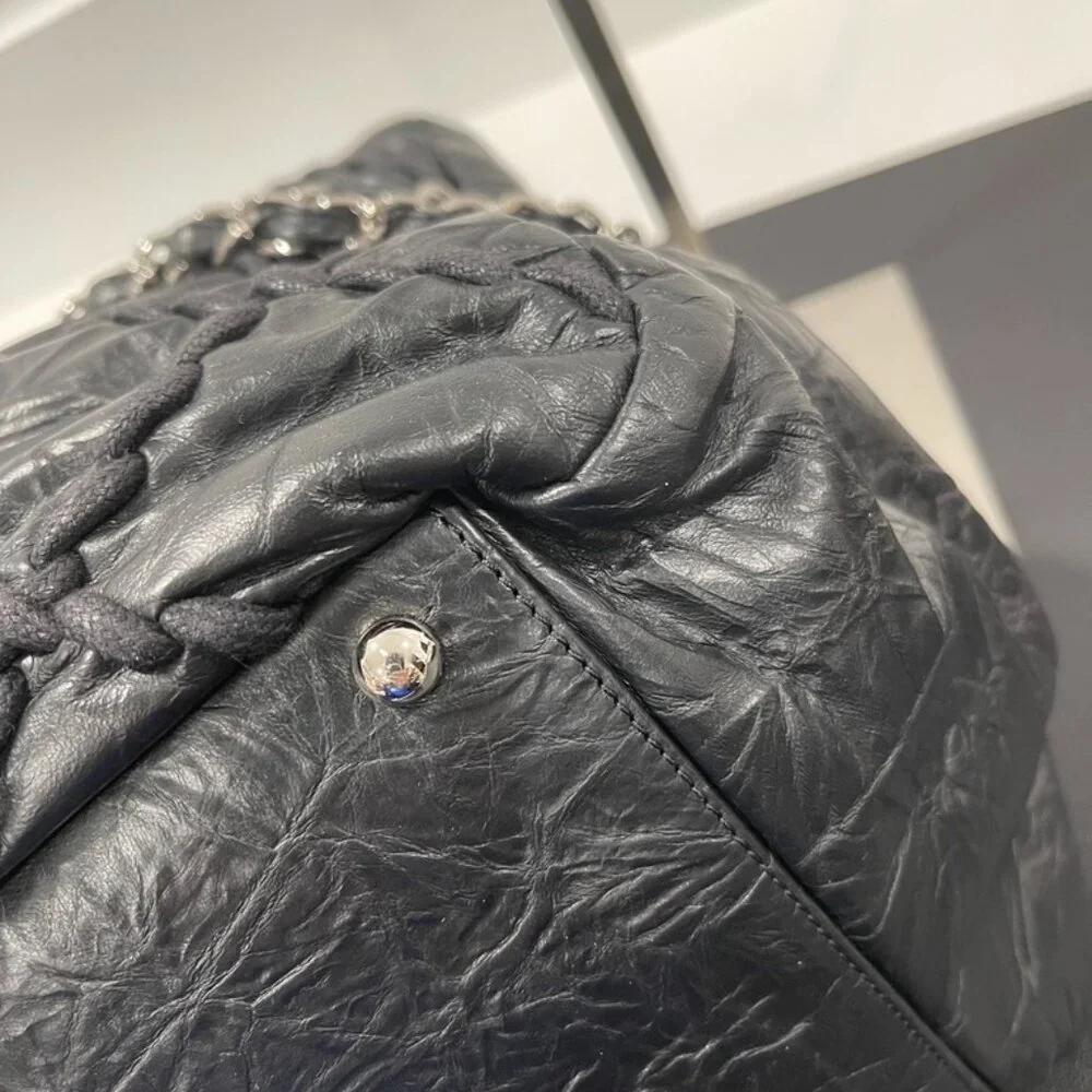 Chanel Ultra Stitch Tote with Silver Hardware (1181)